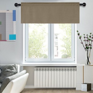 Deconovo Room Darkening Rod Pocket Window Valance – 1 Panel - 1 of 4