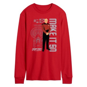 Men's - Star Trek - Picard Make It So Long Sleeve Graphic T-Shirt - 1 of 3