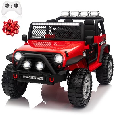 JOYRACER 24V 2-Seater Ride-On Toys Truck for Kids, 4×200W Motors, Electric Toys Car w/ 4 Wheels Spring Suspension, 3 Speeds, LED, Bluetooth Music