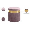 Meridian Furniture,Yasmine Velvet Ottoman/Stool - 4 of 4