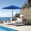 VisioGear Patio Umbrellas, Outdoor Umbrella with Push Button Tilt and Crank, Market Umbrella with 8 Ribs, Blue, 108"*96.21"*108" - 4 of 4