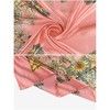 Elerevyo Women's Satin Large Paisley Symmetric Silk Square Scarf Head Wrap Bandanas 35.4" X 35.4" - 4 of 4