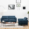Tangkula 2 Pieces Living Room Sofa Set Modern Fabric Sofa Couch & Accent Chair Set - 4 of 4