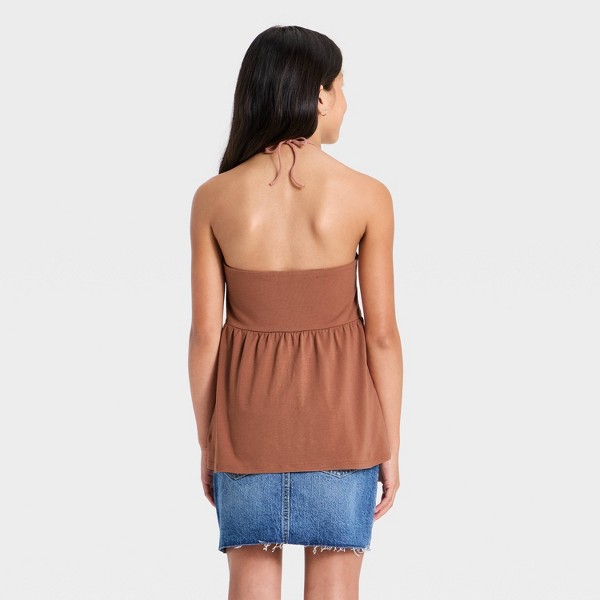 Top Babydoll sin Mangas con Cuello Halter para Niña - art class™ 2