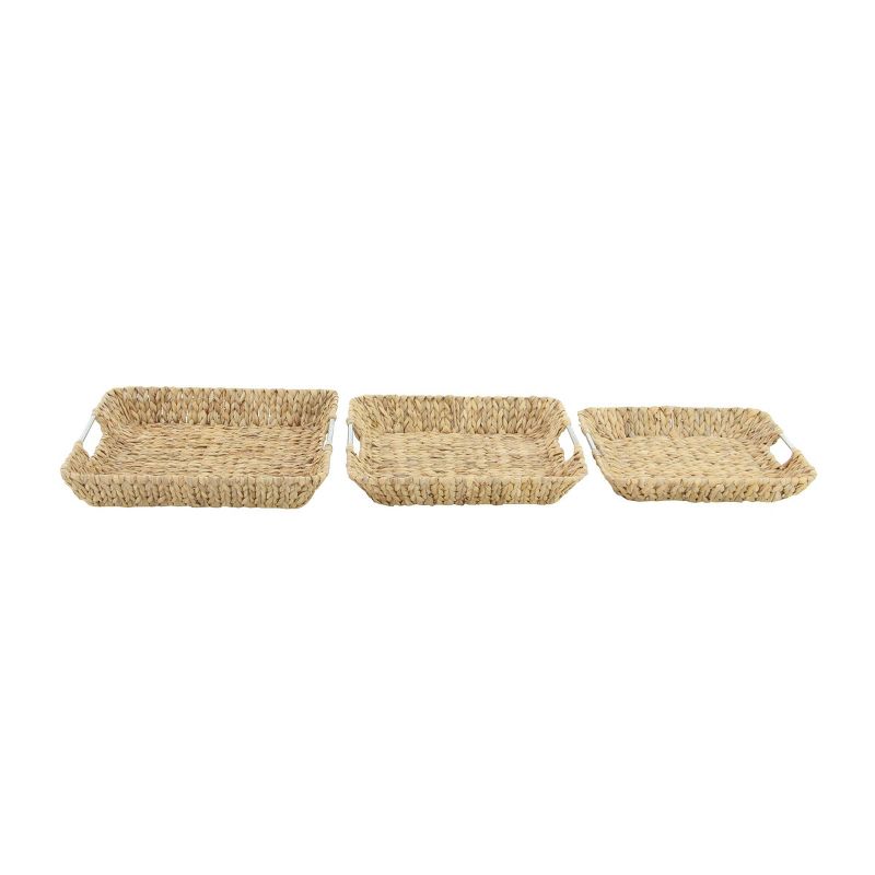 Set of 3 Contemporary Seagrass Basket Trays - Olivia &#38; May, 4 of 6