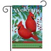 Welcome Cardinals Winter Garden Flag 18" x 12.5" Briarwood Lane - 2 of 4
