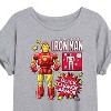 Women's - Marvel - Iron Man Action Figure Oversized Graphic T-Shirt - 2 of 4