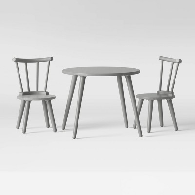 delta childrens table and chairs grey