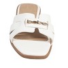 bebe Women's Slide Sandals - Slip-On Comfort with Rhinestone, Pearl, and Logo Embellished Straps - Casual Flat Sandals - 4 of 4