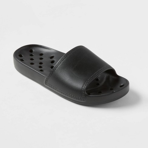 Slide Shower Sandals Black - Room Essentials™ : Target