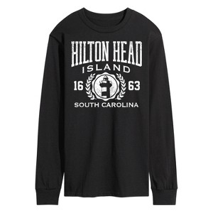 Men's - Instant Message - Hilton Head Island Collegiate Long Sleeve Graphic T-Shirt - 1 of 4