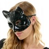 KBW Bedazzled Black Mirror Cat Mask Adult Costume Accessory - 3 of 4