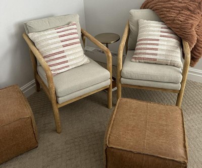 Tufeld Wood Armchair Beige Threshold Target