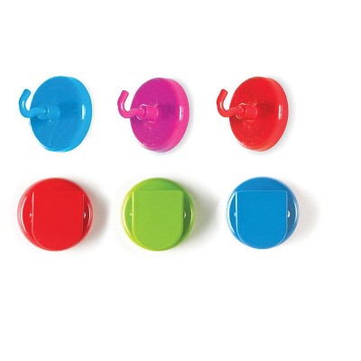 Learning Resources Super Strong Magnetic Hooks & Clips, 3 Hooks & 3 Clips