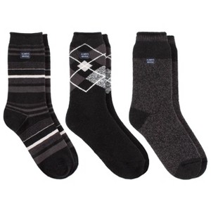 Always Warm by Heat Holders Men's Warm 3pk Crew Socks - Black 7-12 - 1 of 4