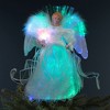 Northlight Fiber Optic Color-Changing Angel with Dove Christmas Tree Topper - 12" - White - 2 of 4