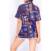 LA LEELA Button Down Shirt Floral Summer Beach Party Colorful Shirt Hawaiian Blouse Short Sleeve Vacation Dress Tee Shirts - 3 of 4