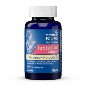 Mommy's Bliss Lactation with Probiotic Capsules - 60ct - 1 of 4