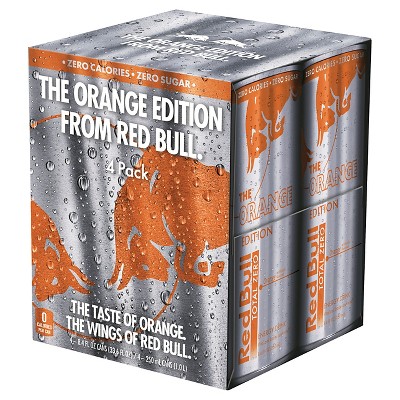 Red Bull Tropical Orange Energy Drink - 4pk/8.4 fl oz Cans