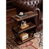 Gulches 25.5" Rectangular End Table, Industrial 3-Tier Storage Side Table - Wood and Geometric Metal Frame for Living Room Bedroom - 3 of 4