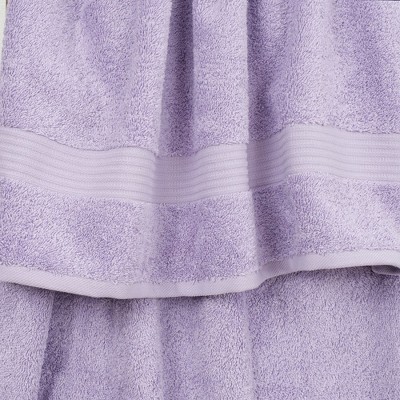 Lilac Heavyweight Turkish Cotton 4-Piece Bath Towel Set