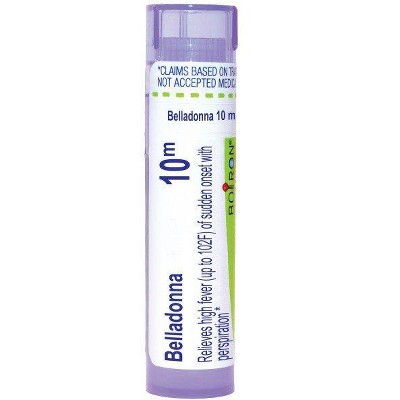 Belladonna 10M by Boiron Homeopathic Single Medicine For Cough, Cold & Flu  -  80 Pellet