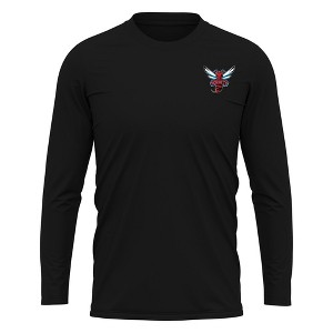 Delaware State University Adult Sport Long Sleeve Left Chest Logo, Athletic Heather - 1 of 4