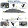 10x20 Pop Up Canopy Tent, Heavy Duty Commercial Easy Up Canopy with Removable Sidewalls, Awning & Roller Bag for Outdoor, Parties, Garden Gazebo Tent - 3 of 4