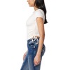 WallFlower Women's Madeline Short Sleeve V-Neck Yummy Rib Top With Ruched Sides - 4 of 4