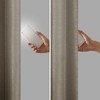 PAGED 50x84 Inch Polyester Twist Tab Lined Blackout Curtains,Faux Silk Sheen Base Face Fabric Curtain Panels for Living Room,Bedroom - 4 of 4