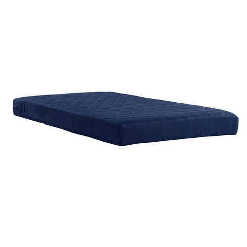 6" Memory Foam Bed Mattress Polyester Filled Quilted Bunk Daybed Full Twin Navy 