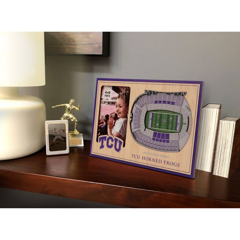 4&#34; x 6&#34; NCAA TCU Horned Frogs 3D StadiumViews Picture Frame, 2 of 6
