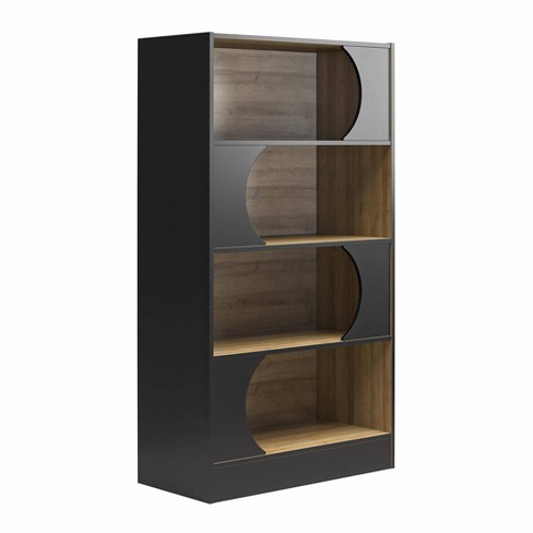 Room & Joy 59.63" Caspian Retro Bookcase Black/Natural - image 1 of 4