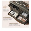 Farmhouse 9-Drawer Dresser, 47" Rustic Wood Chest with Vintage Metal Handles, Storage for Bedroom, Living Room, Entrance - 2 of 4