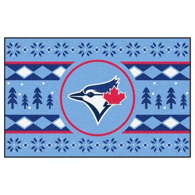 MLB Toronto Blue Jays 19"x30" Holiday Sweater Rug - Light Blue