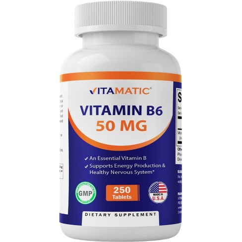 Vitamin B6 50 mg - 250 Tablets - image 1 of 4