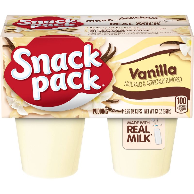 Snack Pack Vanilla Pudding - 13oz/4ct, 1 of 5