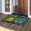 Daisy Frog Summer Natural Fiber Coir Doormat Lily Pad Outdoor 30" x 18" Briarwood Lane - 2 of 2