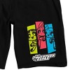 Powerpuff Girls Men's Black Sleep Pajama Shorts - 2 of 4