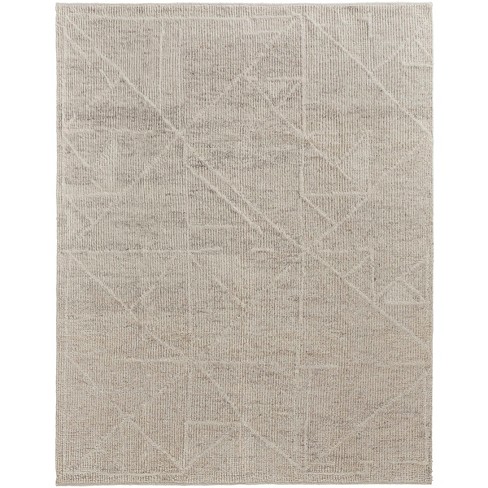 Alford Modern Solid Ivory/Tan Area Rug - image 1 of 4