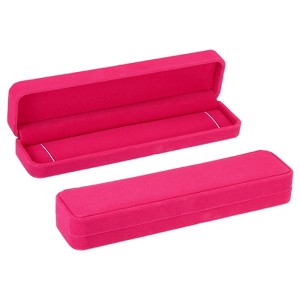 Unique Bargains Velvet Elegant Design Wedding Vintage Jewelry Storage Box - 1 of 4