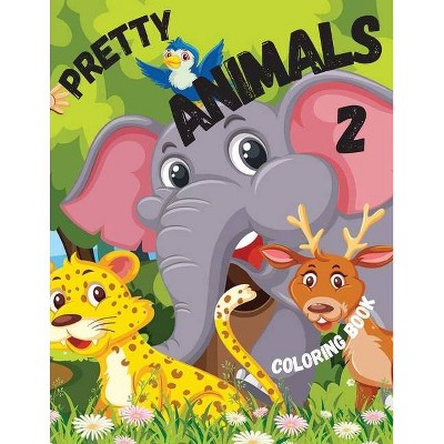 Pretty Animals 2 Coloring Book - by  Liudmila Coloring Books (Paperback)