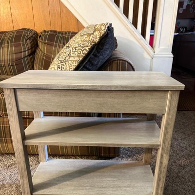 American Heritage 3 Tier End Table With Drawer - Breighton Home : Target