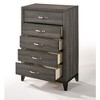 PAGED Dresser with Drawers Contemporary Glam Style Storage Drawers with Embossed Crocodile Patten for Living Room, Hallway, Office - 3 of 4