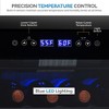 Newair Freestanding 28 Bottle Dual Zone Compressor Wine Fridge in Stainless Steel, Adjustable Racks and Exterior Digital Thermostat - 3 of 4
