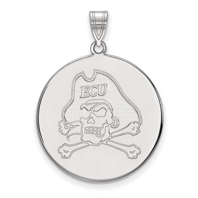 Black Bow Jewelry Sterling Silver East Carolina Pirates NCAA Extra Large Pendant