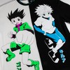 Hunter X Hunter Gon & Killua Crew Neck Short Sleeve Black & White Split T-shirt - 3 of 4