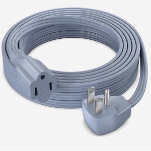 Maximm Extension Cord Heavy Duty Flat Wire 3-Prong Flat Plug, 14 AWG Power Cord - UL Certified - 1 of 4