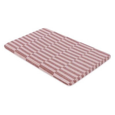 Maroon Stripe Organic Cotton Baby Bassinet Sheet