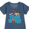 - Little Tikes - Teamwork Makes the Dream Work Graphic Short Sleeve Fleece Dress - 2 of 4